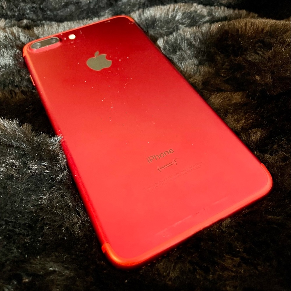 iPhone 7s plus Red (w/ case and charger)